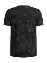 Polera Niño UA B CAMO AOP SS Negro