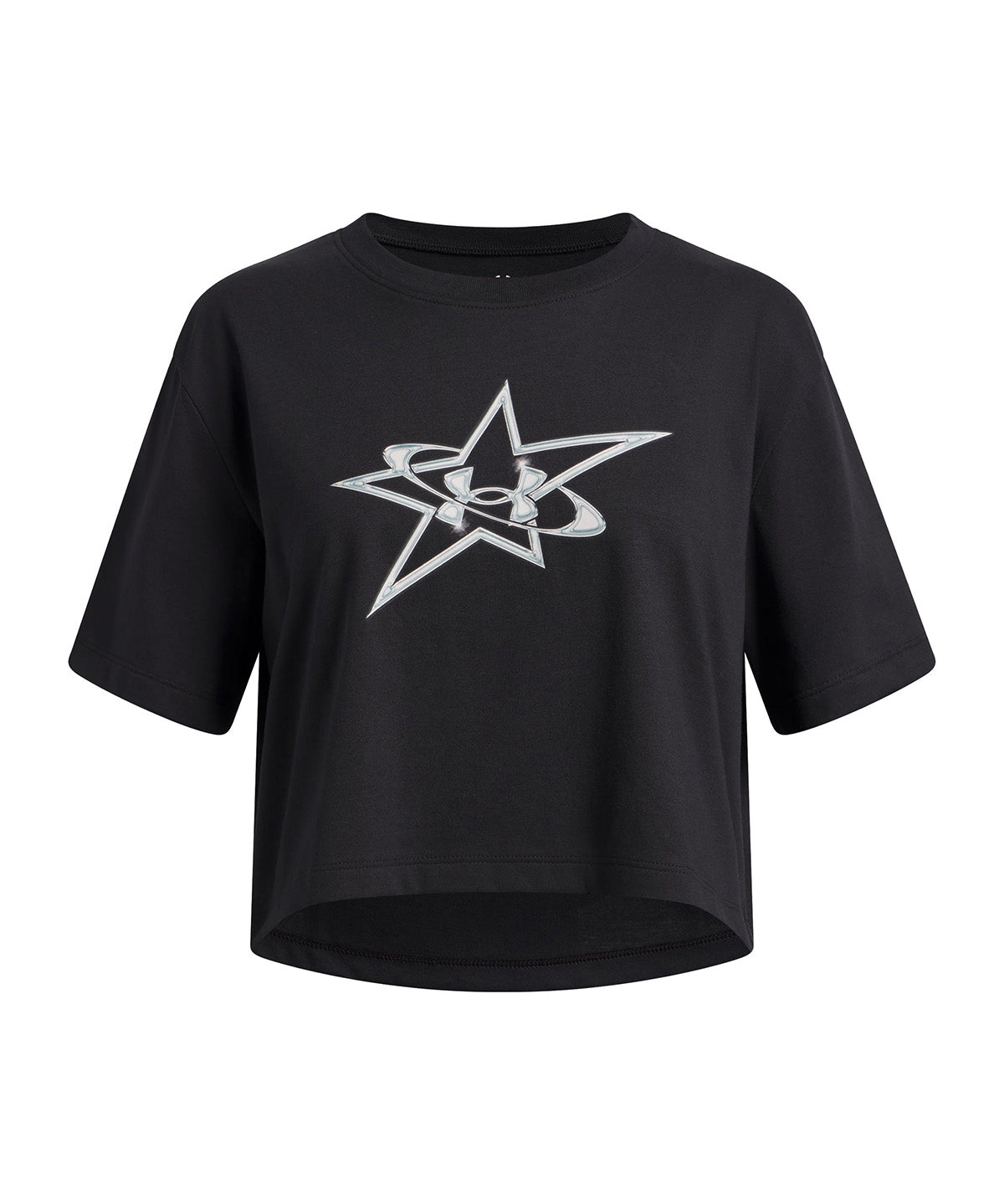 Polera Niña UA G LOGO STAR SS Negro