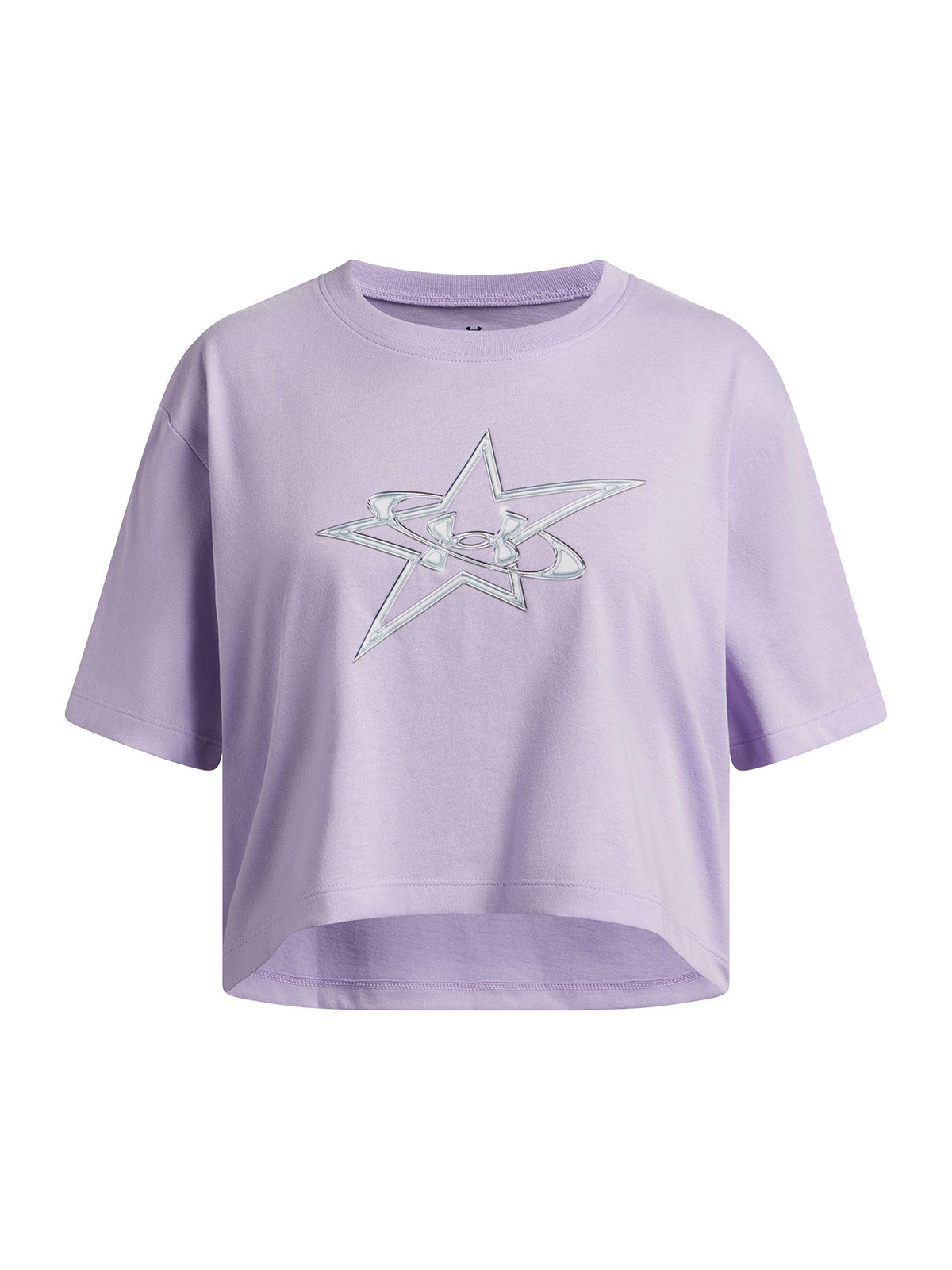 Polera Niña UA G LOGO STAR SS Morado