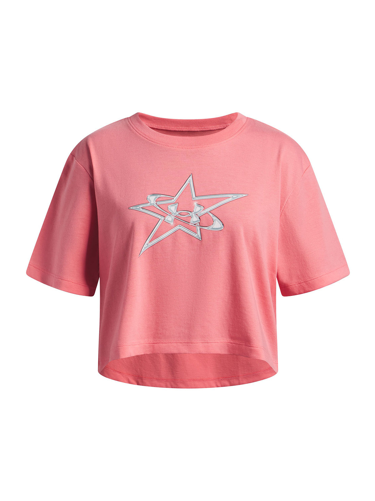 Polera Niña UA G LOGO STAR SS Rosado