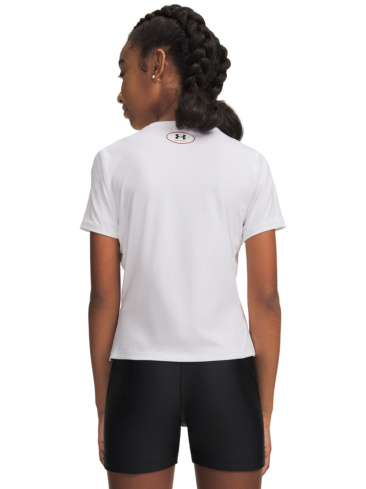 Polera Niña G HEATGEAR SS Blanco