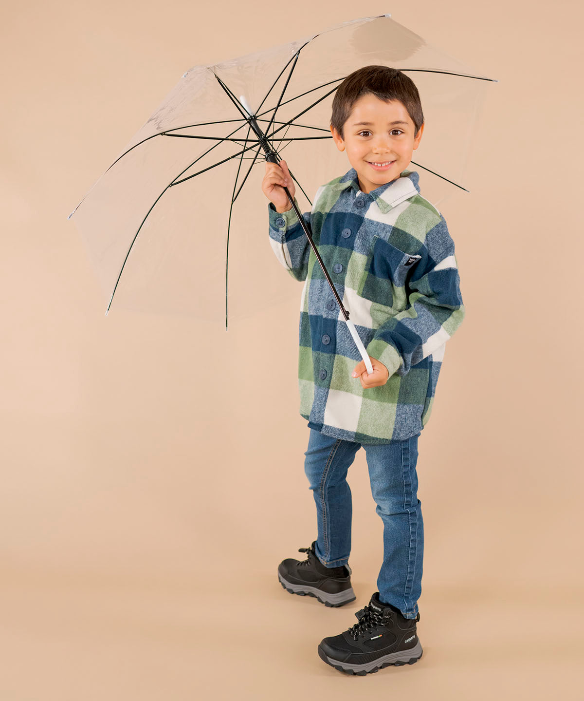 Zapatilla Niño Aton Negro Calpany