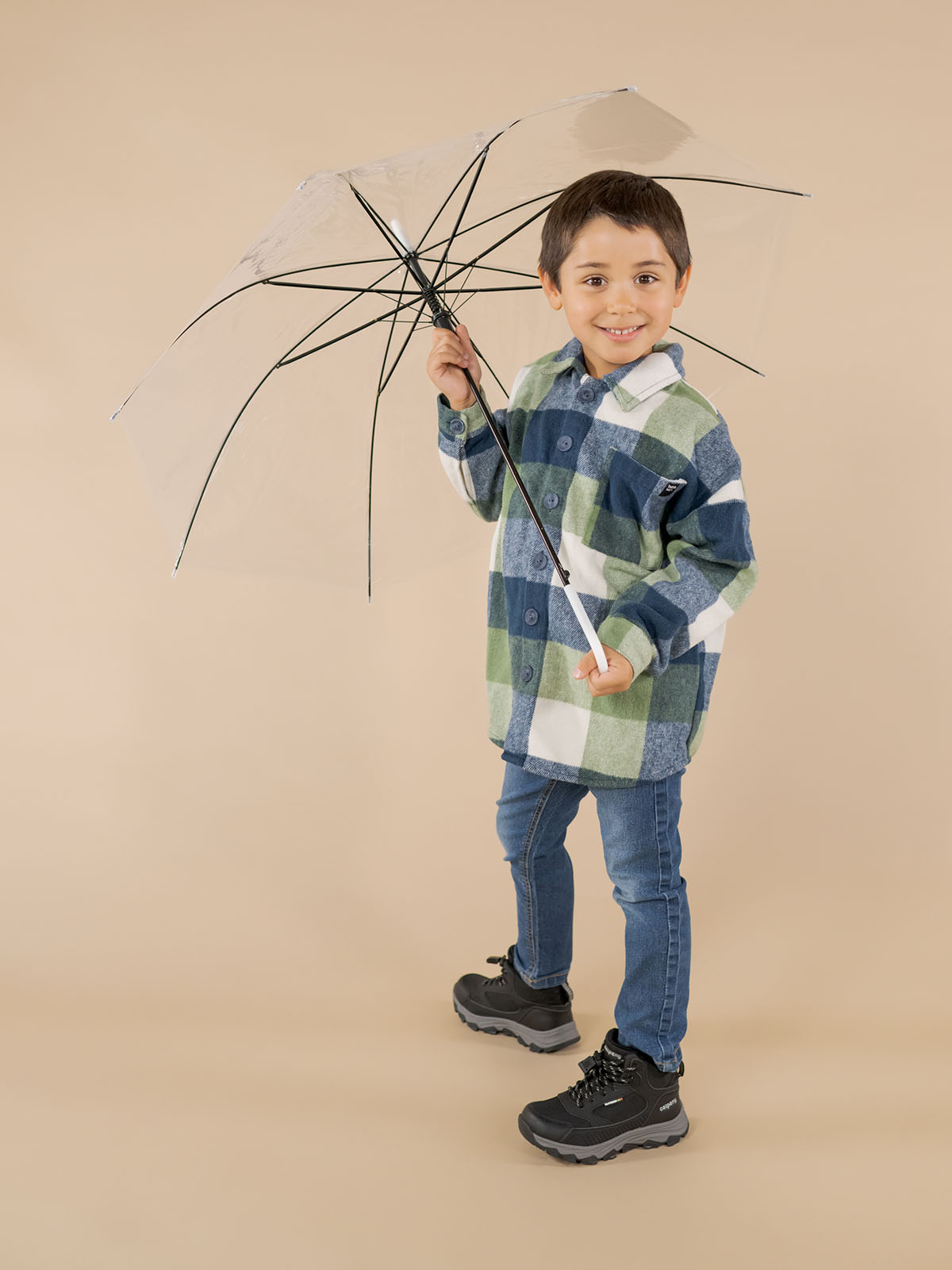 Zapatilla Niño Aton Negro Calpany