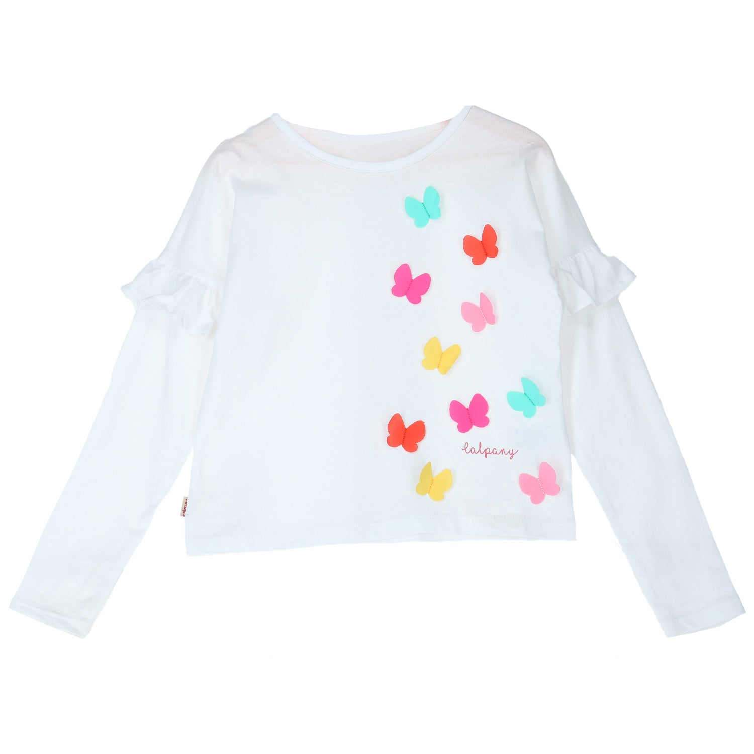 Polera Niña BUTTERFLY Blanco