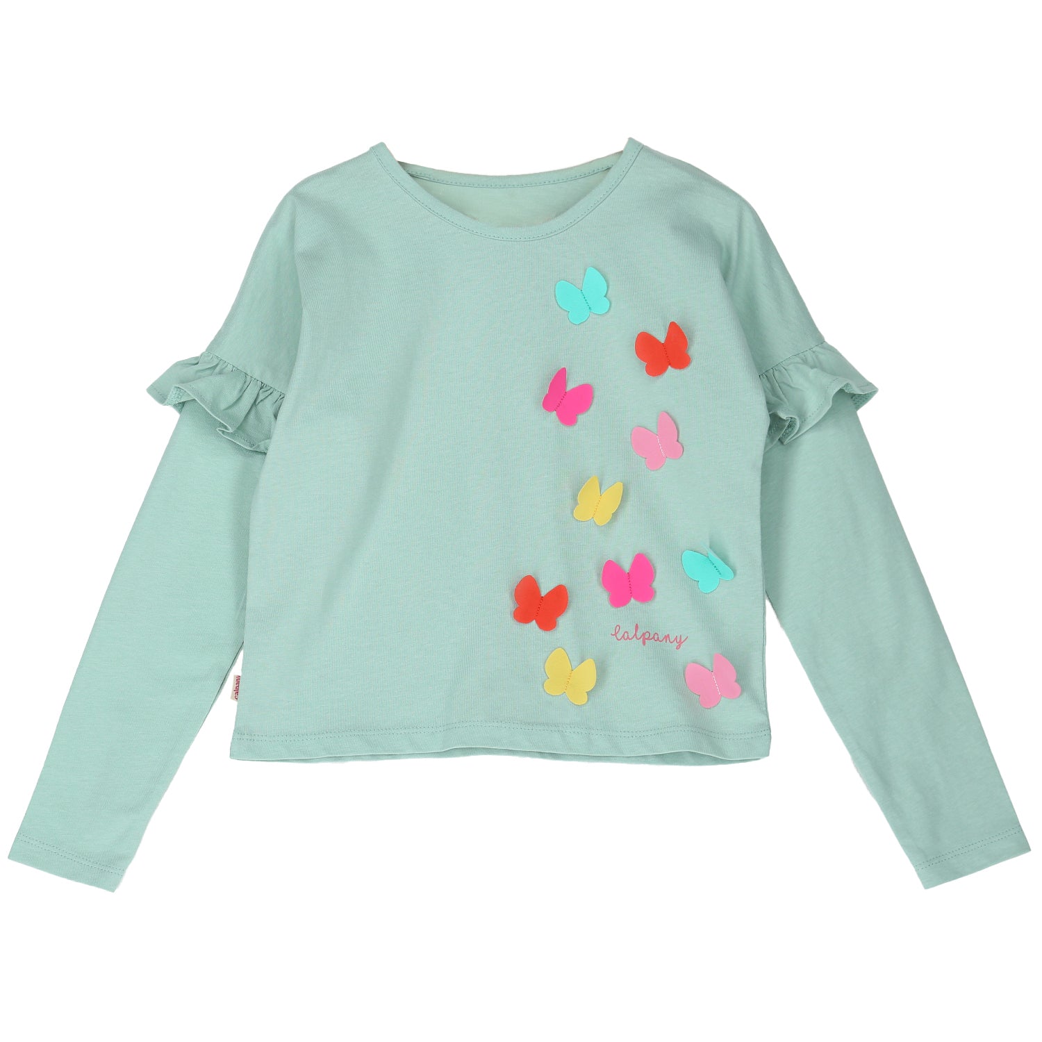 Polera Niña BUTTERFLY Verde