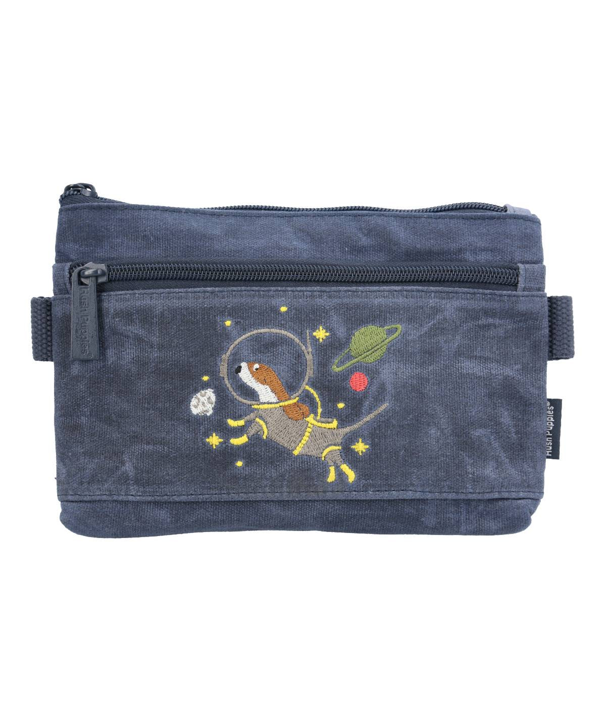 Estuche Canvas Engrasado Niño Astronaut Pencilcase Azul Hush Puppies