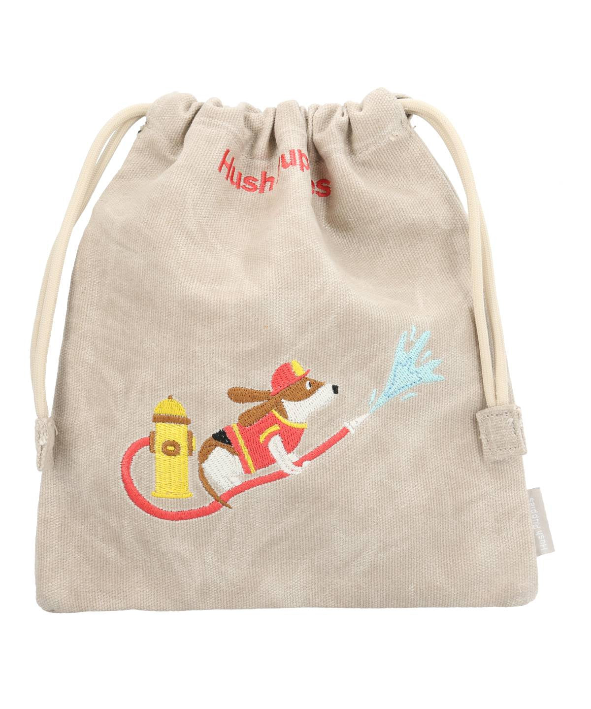 Bolsa Canvas Engrasado Niño Fireman Snackbag Beige Hush Puppies