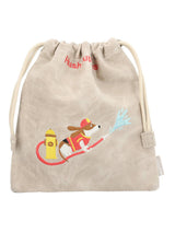 Bolsa Canvas Engrasado Niño Fireman Snackbag Beige Hush Puppies
