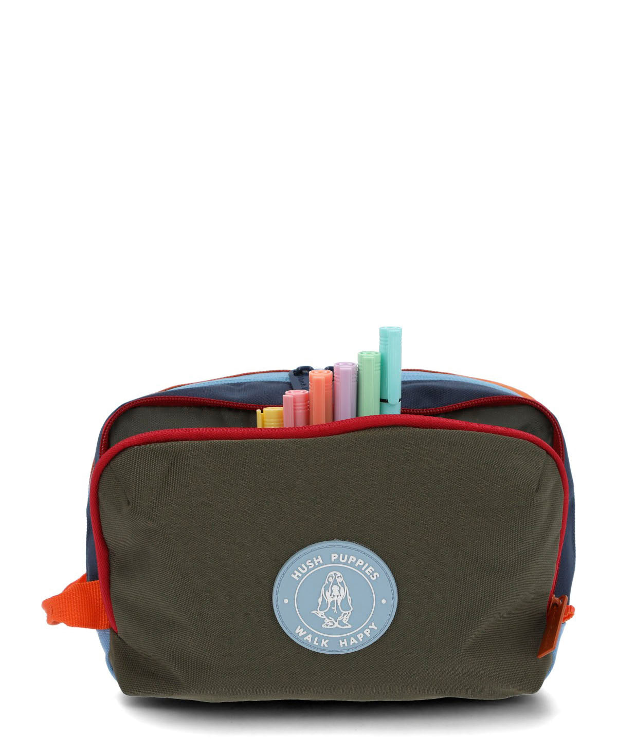 ESTUCHE NINO COLOR PENCILCASE VERDE HUSH PUPPIES