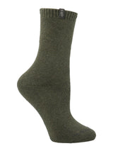 Calcetin Algodón Niño Heavy Plain Verde Hush Puppies