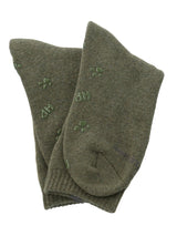 Calcetin Algodón Niño Heavy Plain Verde Hush Puppies