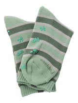 Calcetin Algodón Niño Heavy Lines Verde Hush Puppies