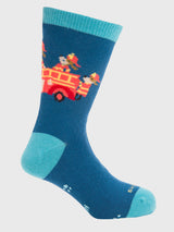Calcetin Algodón Niño C Fireman Azul Hush Puppies