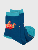 Calcetin Algodón Niño C Fireman Azul Hush Puppies