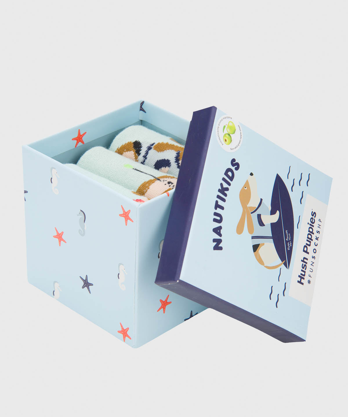 Calcetin Algodón Niño Pack Gift Ocean Multicolor Hush Puppies