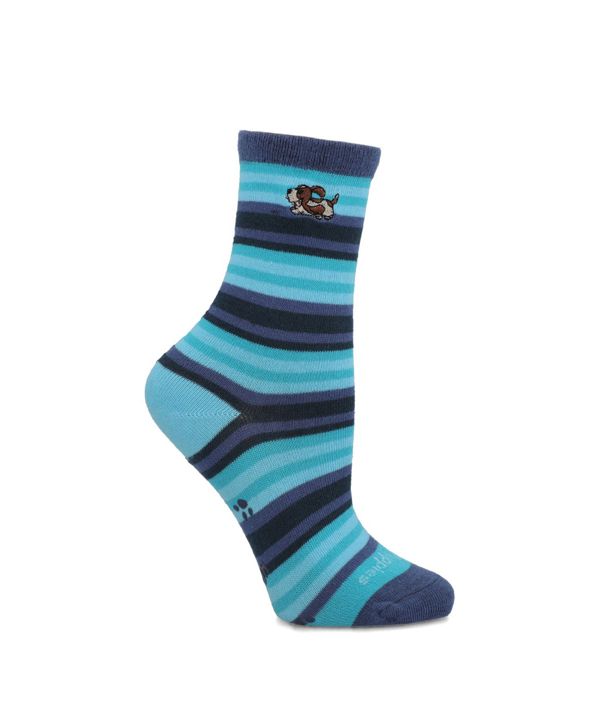 CALCETIN ALGODÓN NIÑO C STRIPE DOG AZUL HUSH PUPPIES
