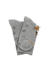 CALCETIN ALGODÓN NIÑO C DOG SPORTRIB GRIS HUSH PUPPIES