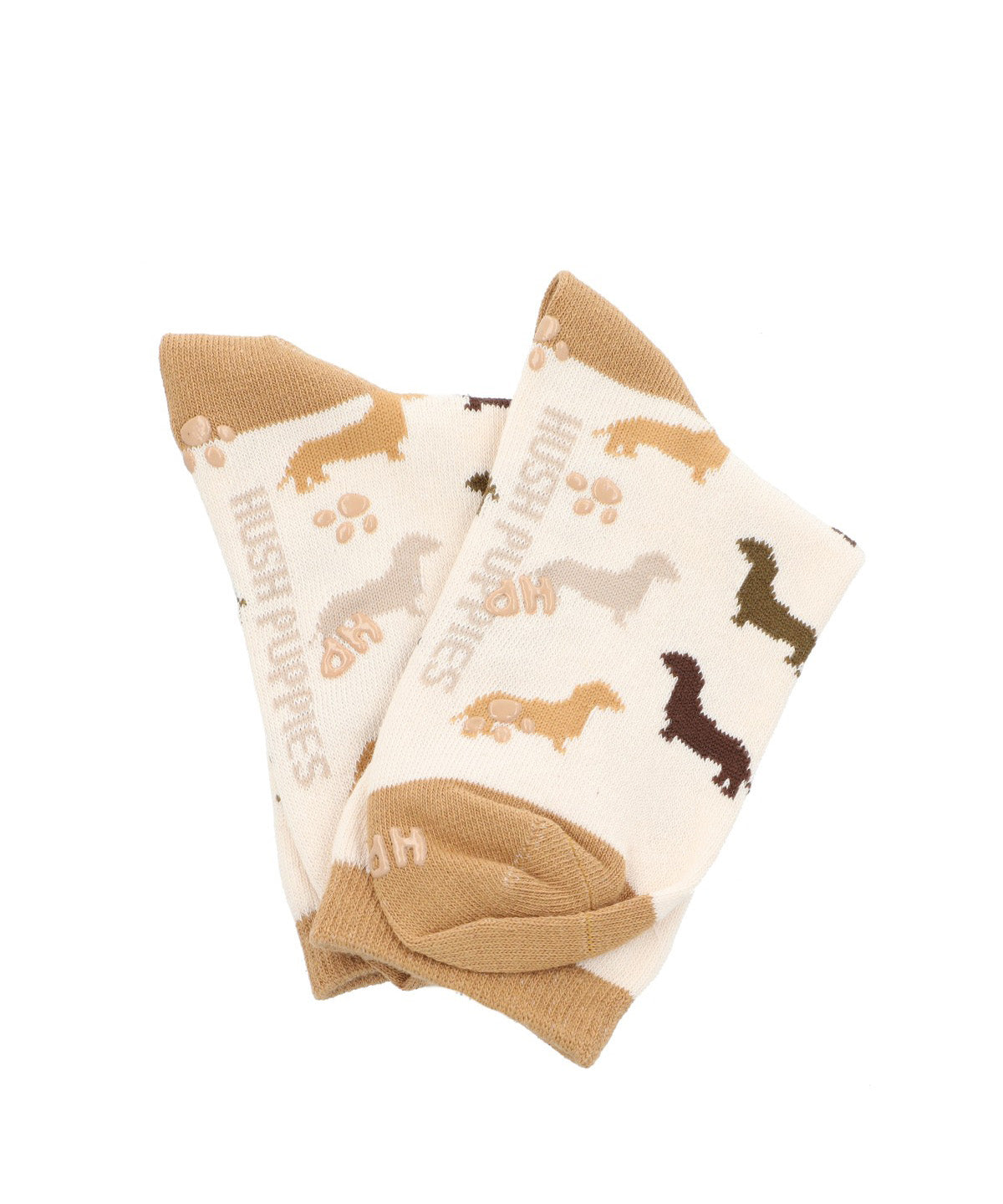 CALCETIN ALGODÓN NIÑO C DACHSHUND BEIGE HUSH PUPPIES