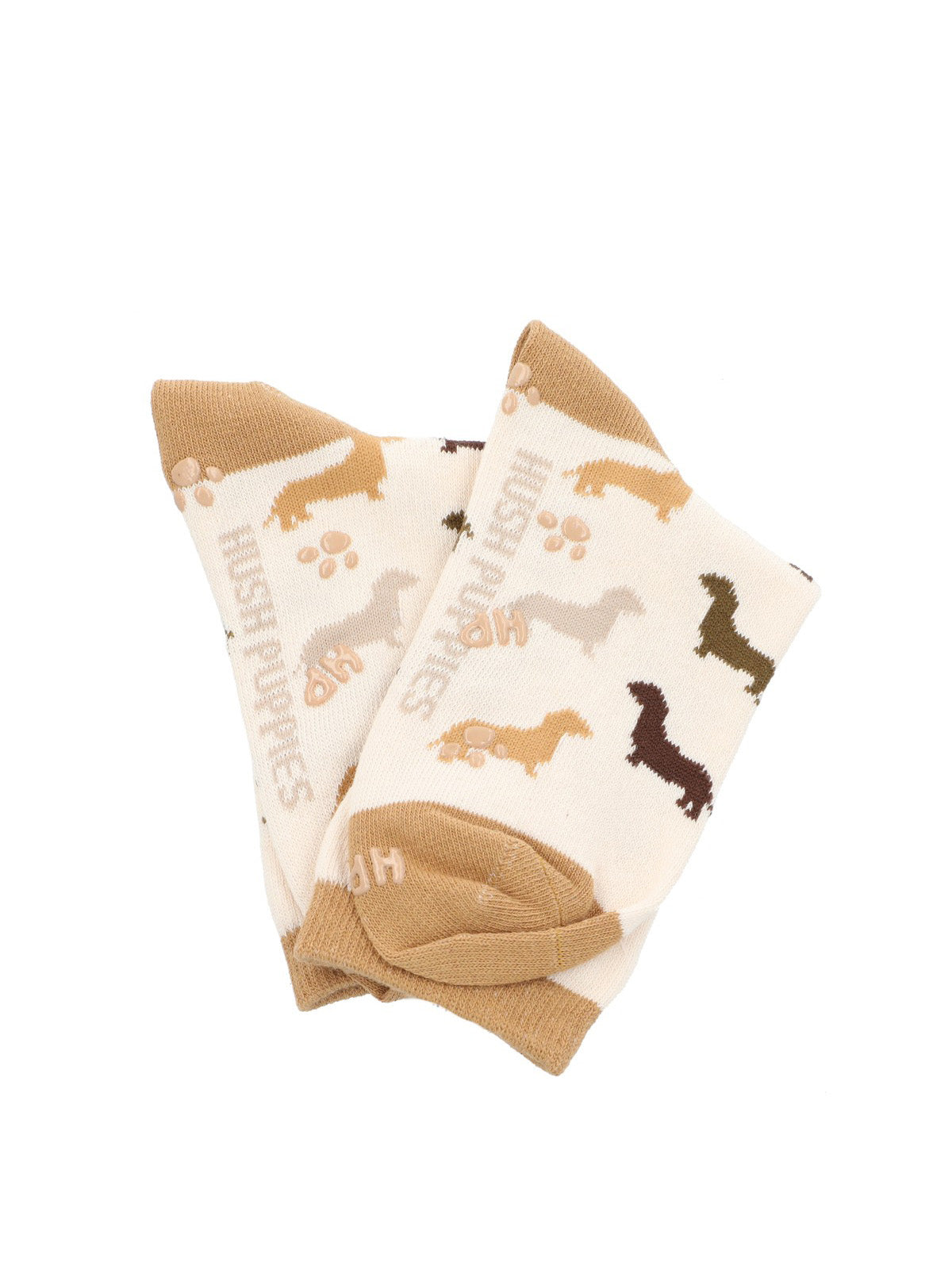 CALCETIN ALGODÓN NIÑO C DACHSHUND BEIGE HUSH PUPPIES