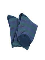 CALCETIN ALGODÓN NIÑO HEAVY LINES AZUL HUSH PUPPIES
