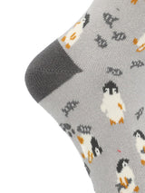 CALCETIN ALGODÓN NIÑO C PENGUINS GRIS HUSH PUPPIES