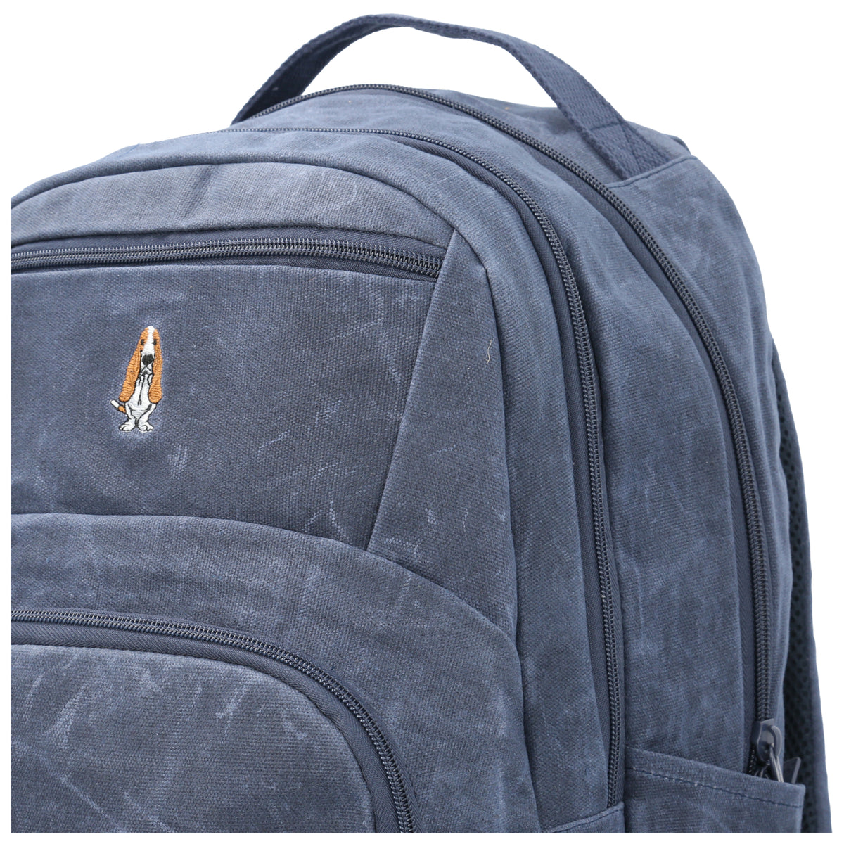 Mochila Canvas Engrasado Niño Basset Backpack  Azul  Hush Puppies