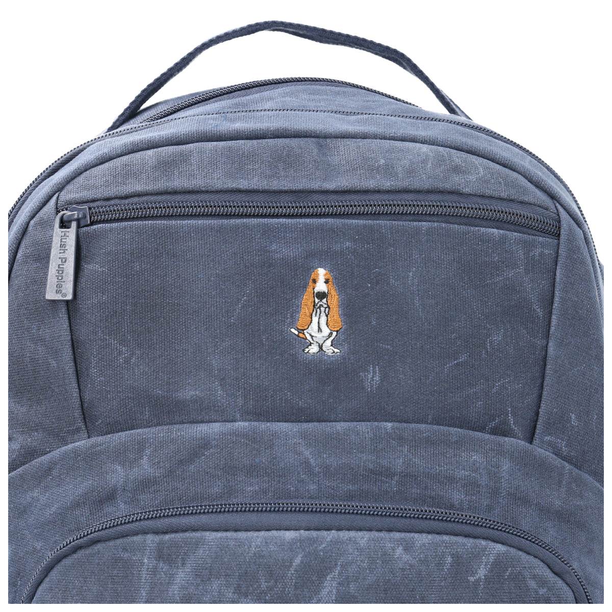 Mochila Canvas Engrasado Niño Basset Backpack  Azul  Hush Puppies