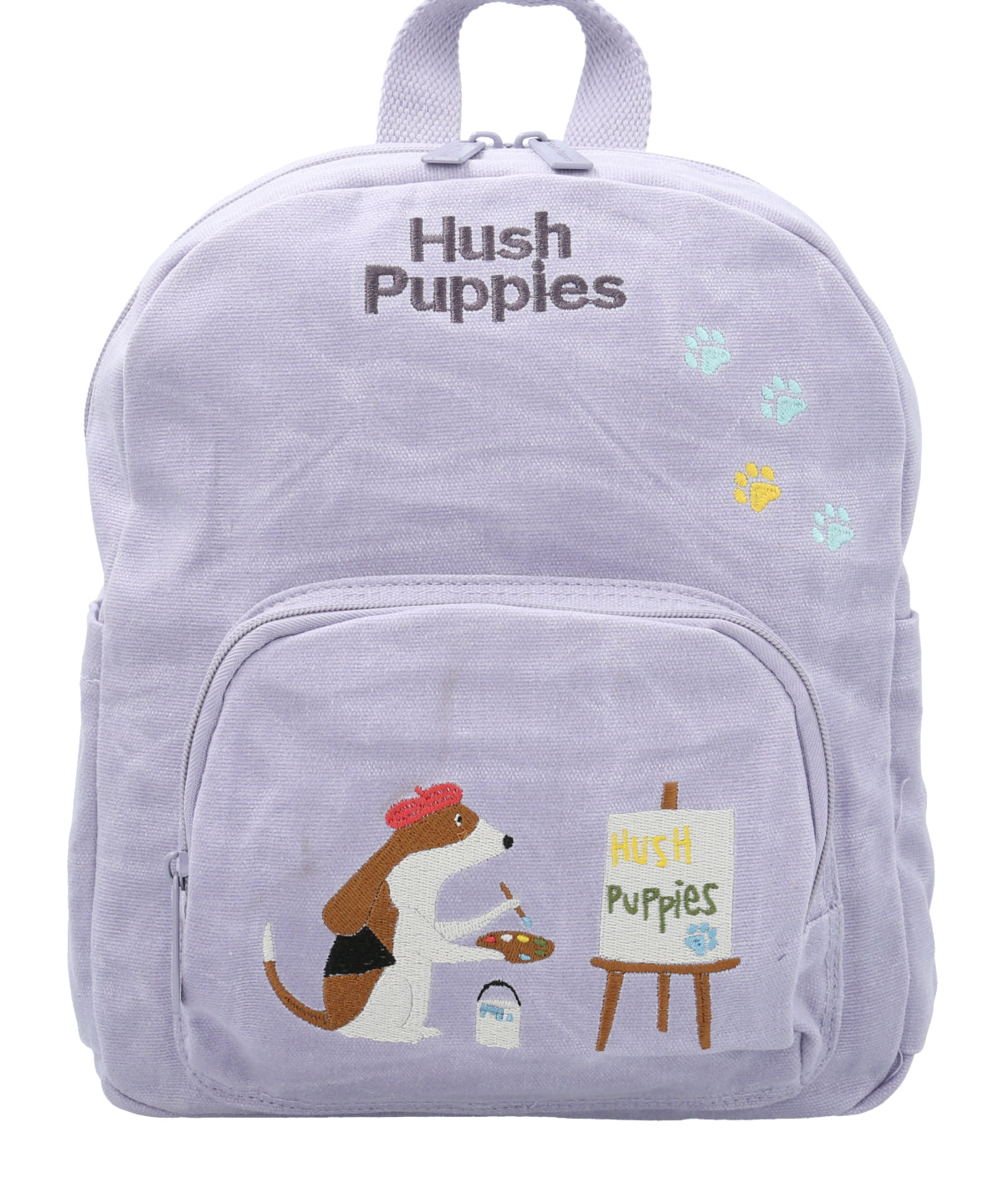 Mochila Canvas Engrasado Niña Artist Back Morado Hush Puppies