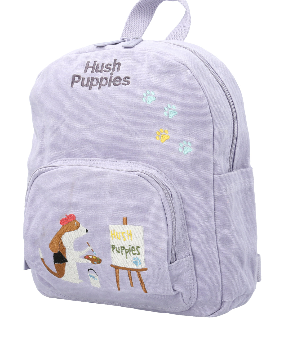 Mochila Canvas Engrasado Niña Artist Back Morado Hush Puppies