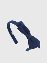 Cintillo Algodón Niña Hpk Bow Headband Azul Hush Puppies