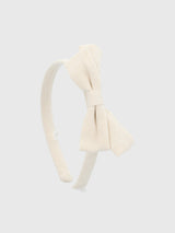 Cintillo Algodón Niña Hpk Bow Headband Beige/Crudo Hush Puppies
