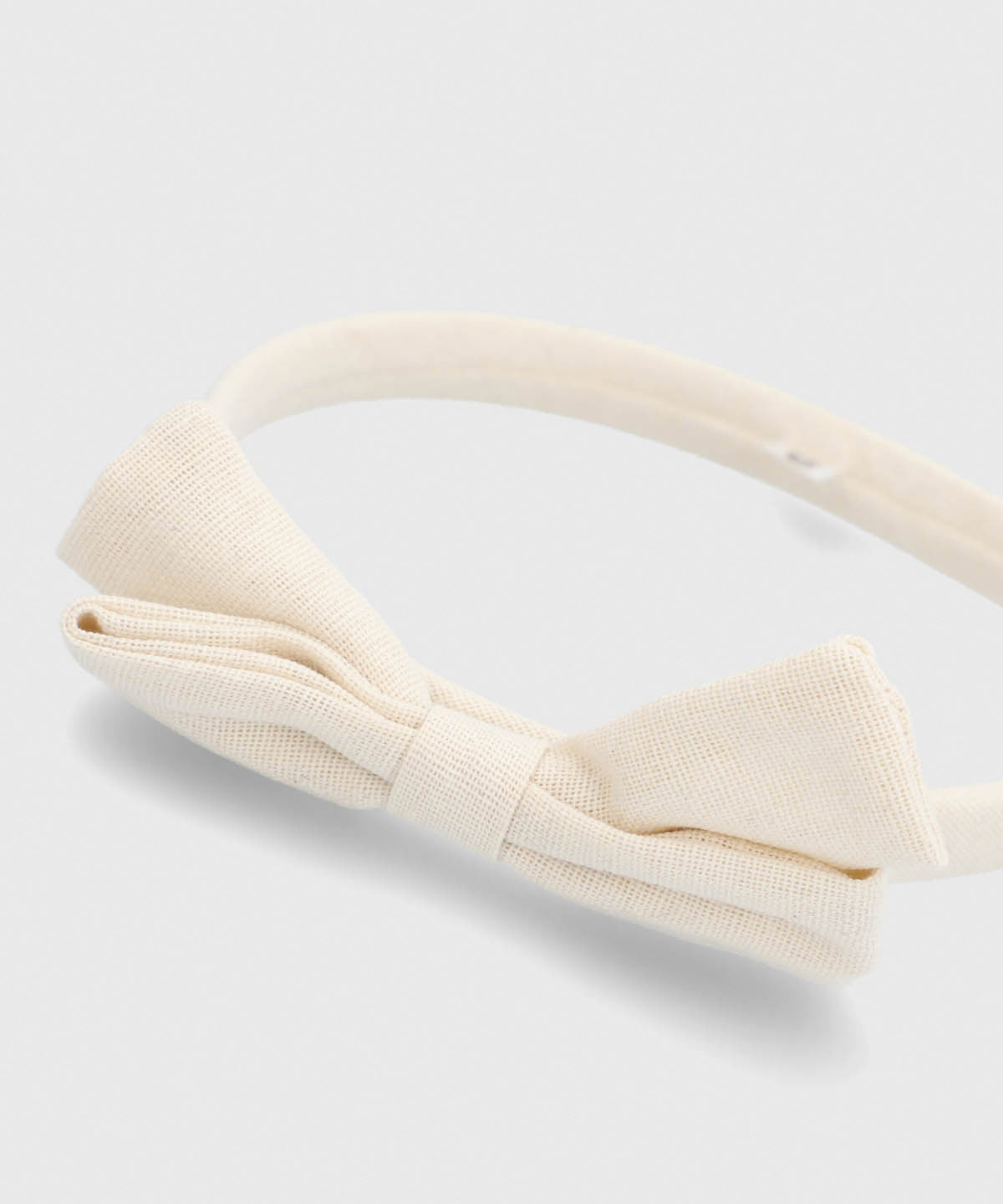 Cintillo Algodón Niña Hpk Bow Headband Beige/Crudo Hush Puppies