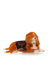 PINCHE ACETATO NIÑA CLAWCLIP BASSET CAFÉ HUSH PUPPIES