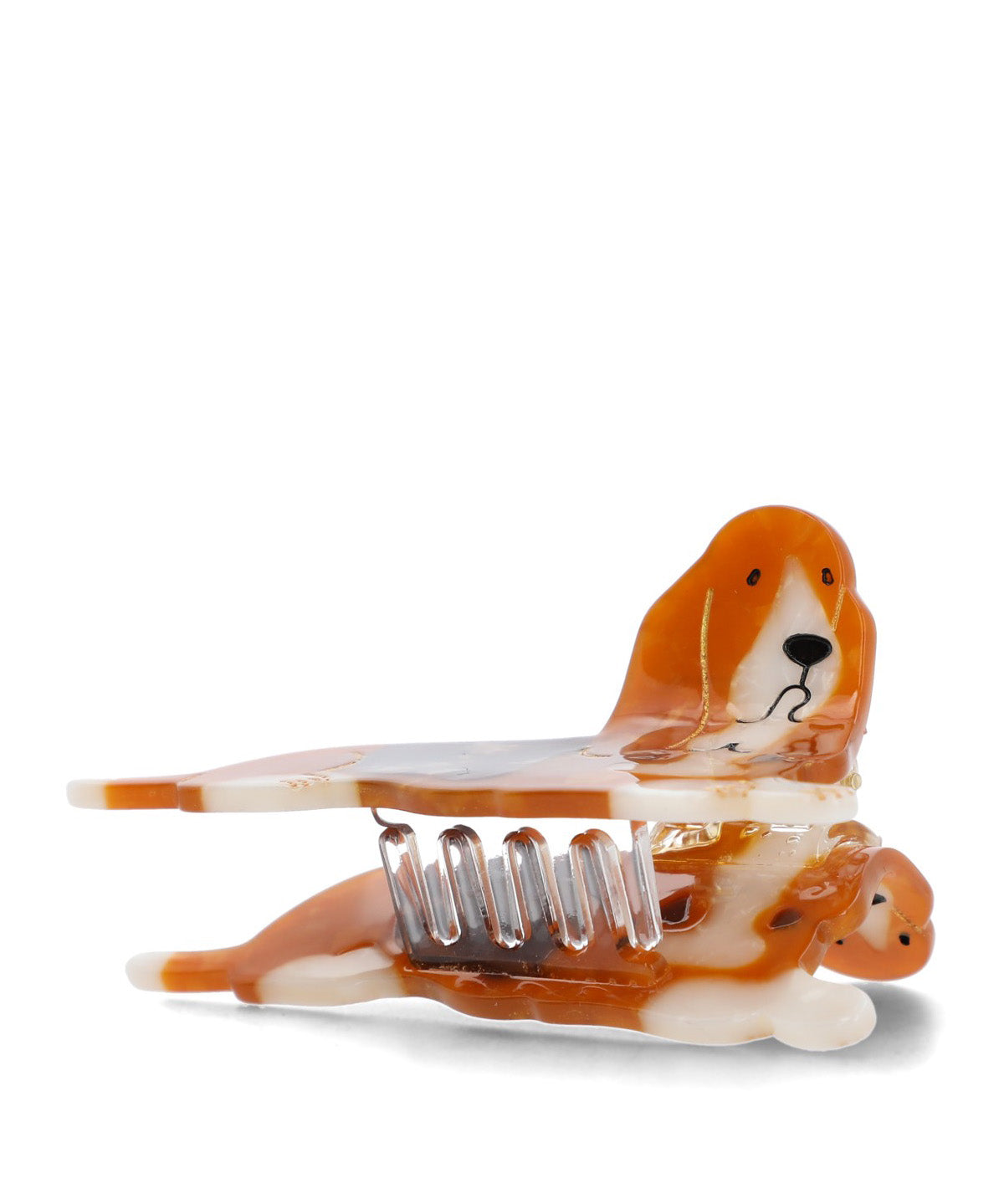 PINCHE ACETATO NIÑA CLAWCLIP BASSET CAFÉ HUSH PUPPIES