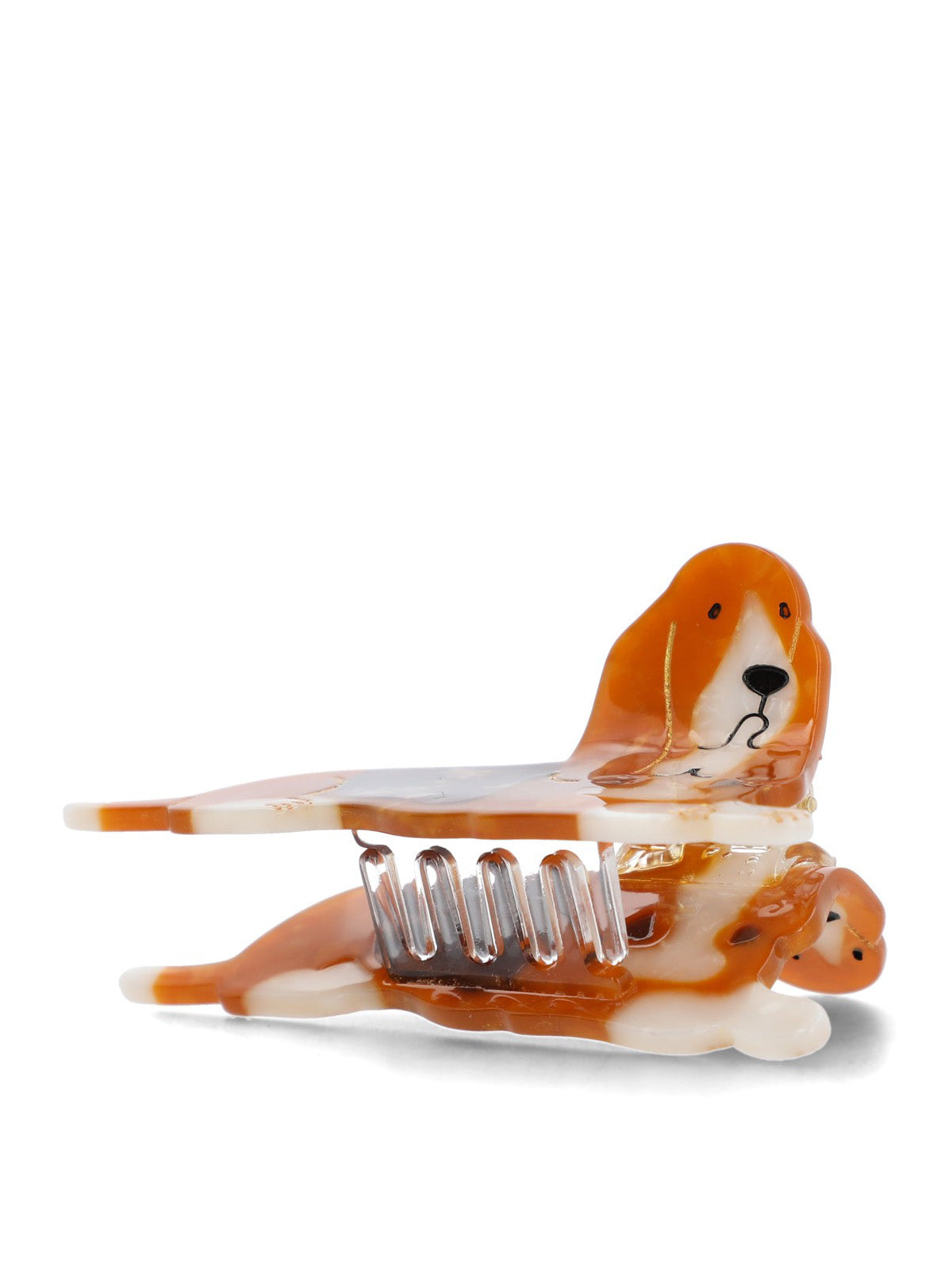 PINCHE ACETATO NIÑA CLAWCLIP BASSET CAFÉ HUSH PUPPIES