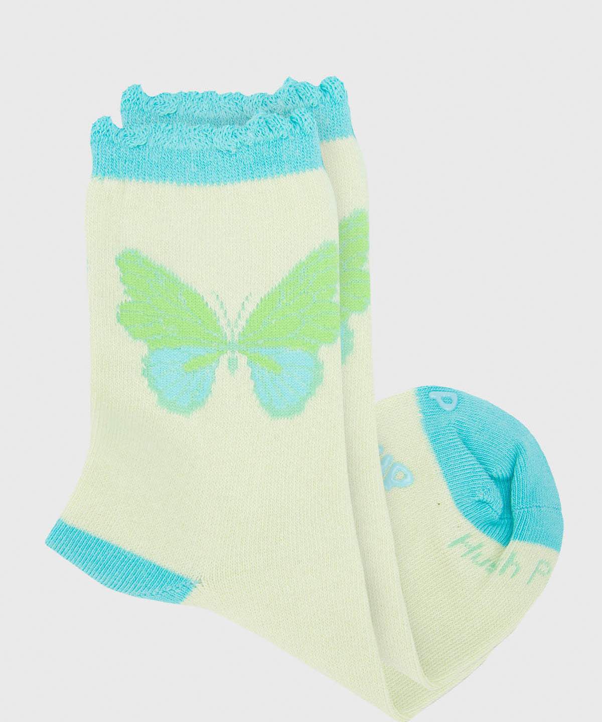 Calcetin Algodón Niña C St Butterfly Verde Hush Puppies