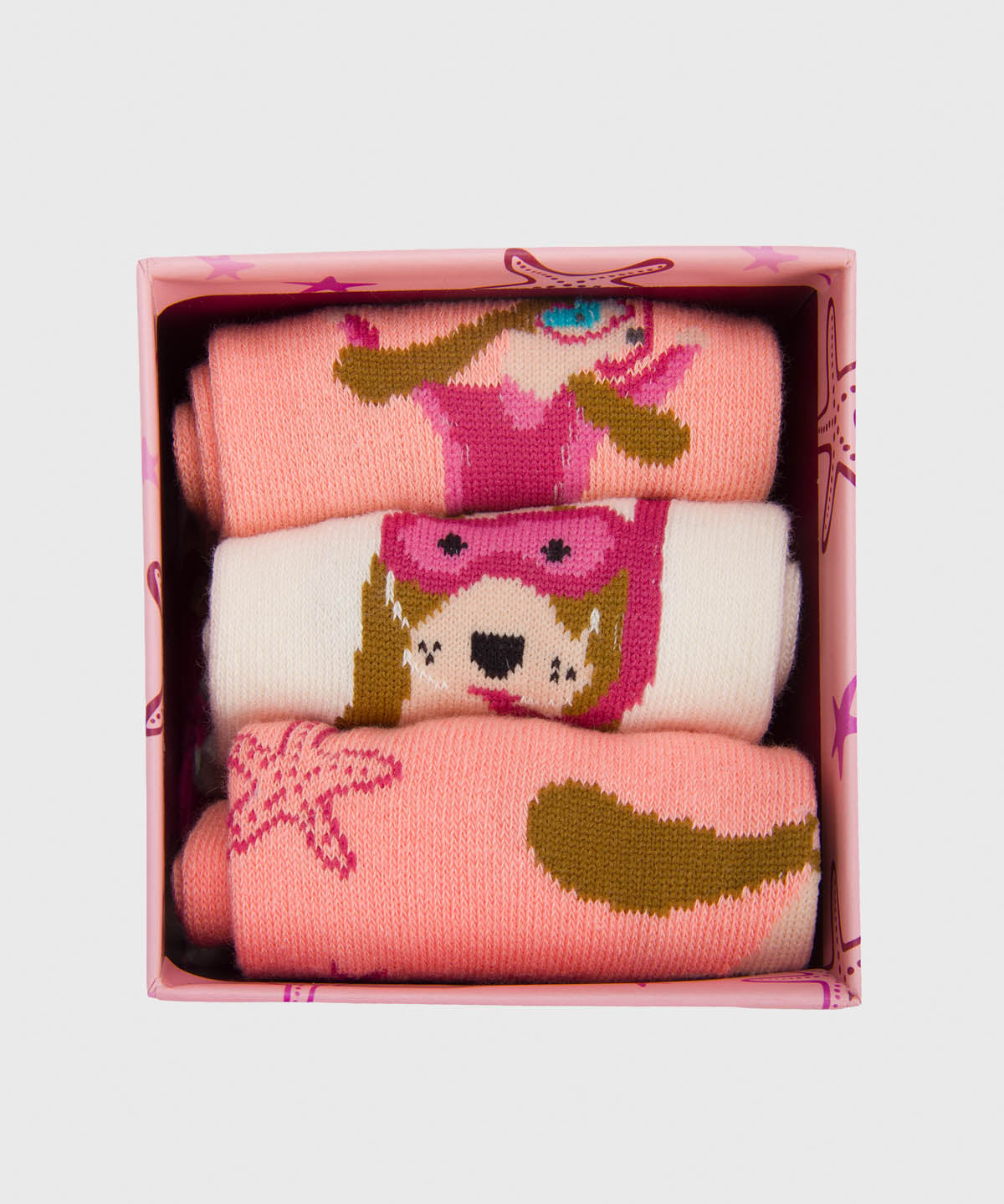 Calcetin Algodón Niña Pack Gift Dive Multicolor Hush Puppies