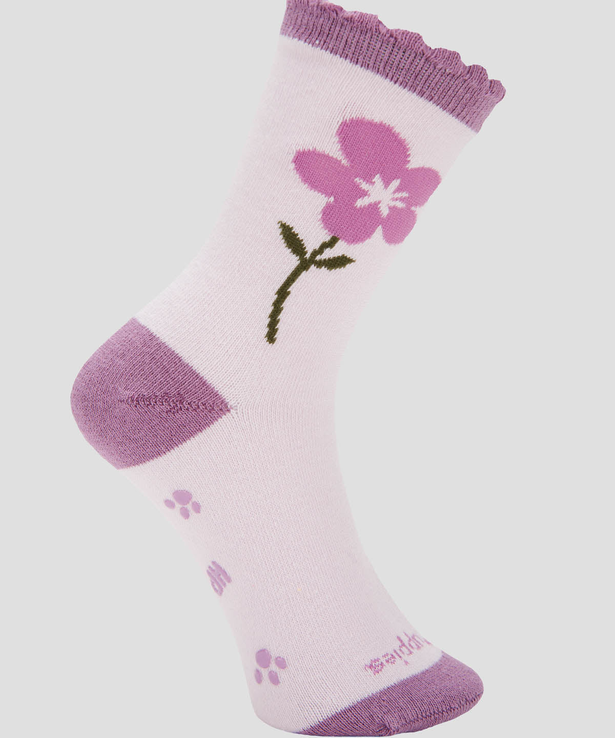 Calcetin Algodón Niña C St Flower Morado Hush Puppies