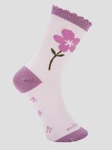 Calcetin Algodón Niña C St Flower Morado Hush Puppies