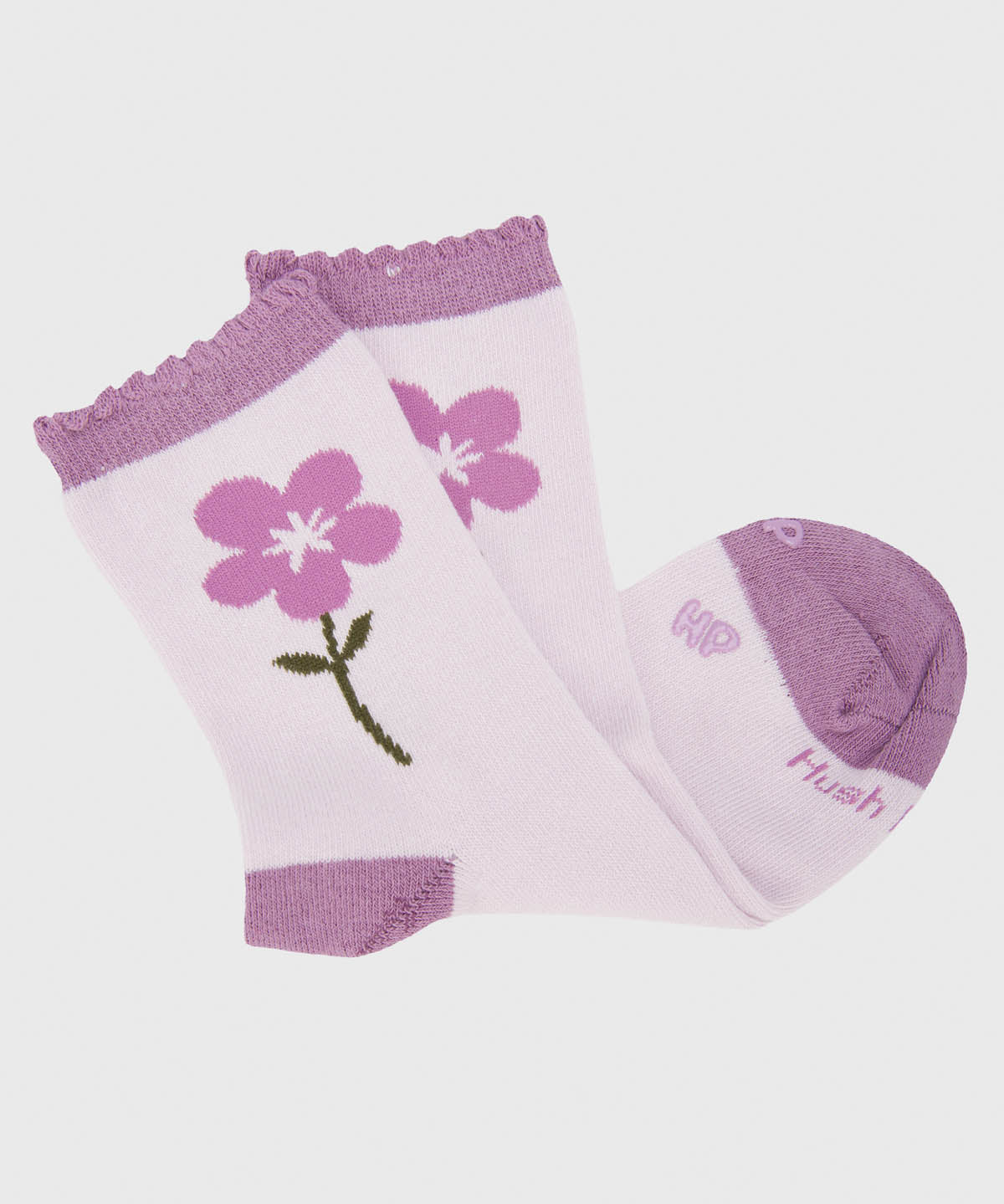 Calcetin Algodón Niña C St Flower Morado Hush Puppies