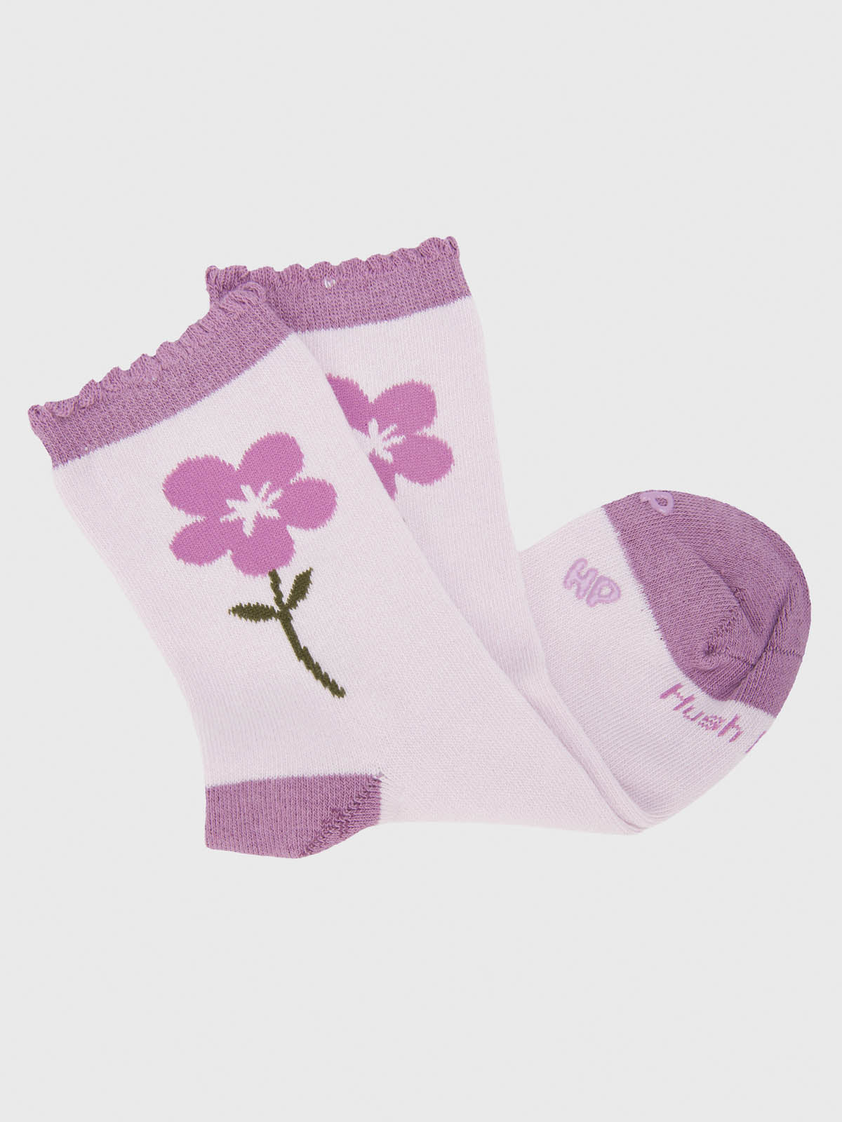 Calcetin Algodón Niña C St Flower Morado Hush Puppies