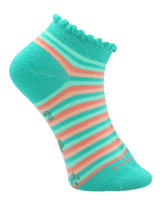 Calcetin Algodón Niña Ped St Stripes Verde Hush Puppies