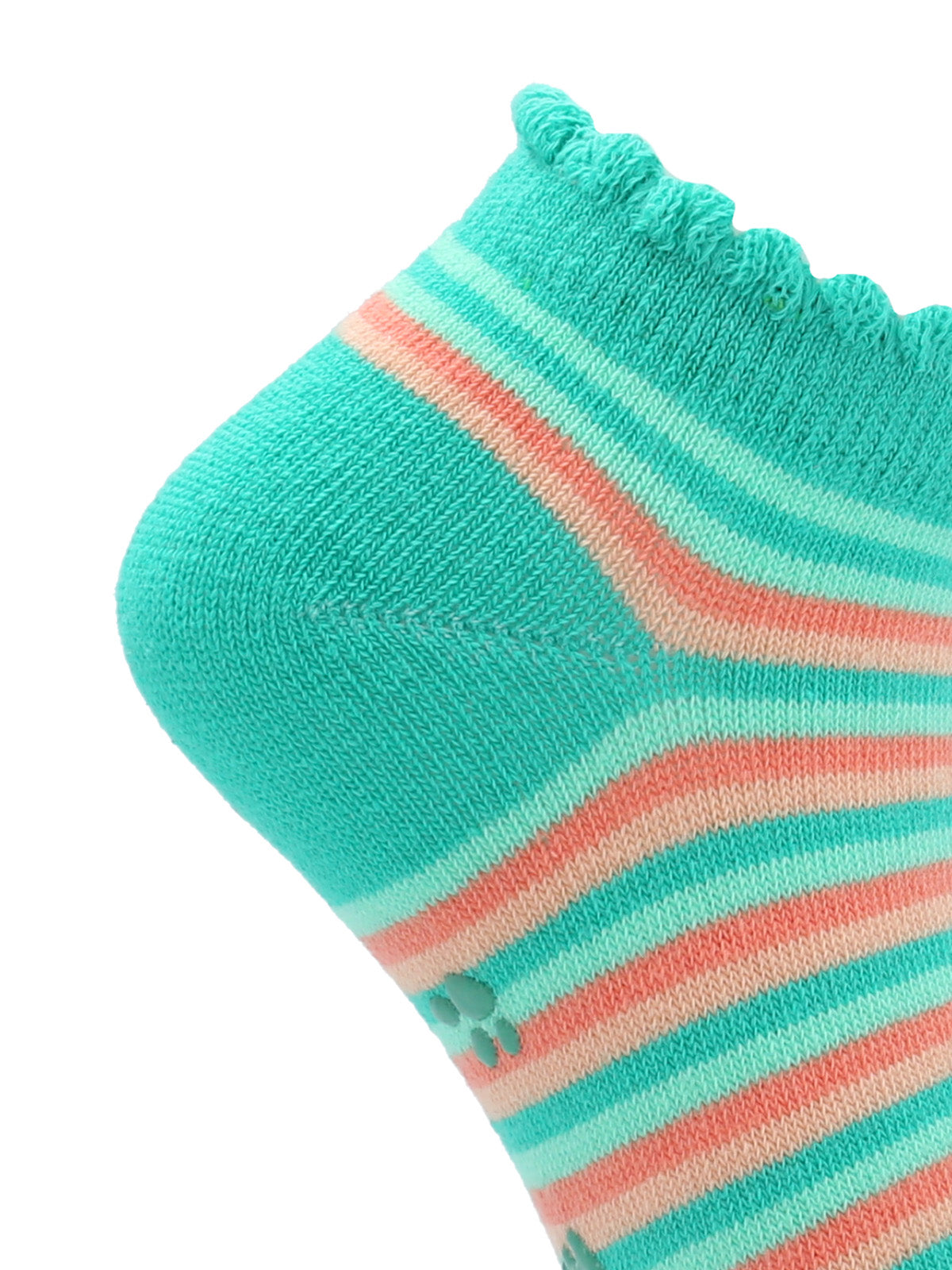 Calcetin Algodón Niña Ped St Stripes Verde Hush Puppies