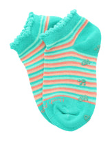 Calcetin Algodón Niña Ped St Stripes Verde Hush Puppies