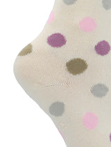 Calcetin Algodón Niña Kh St Circle Crema Hush Puppies