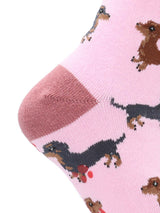 Calcetin Algodón Niña C Dachshund Rosado Hush Puppies