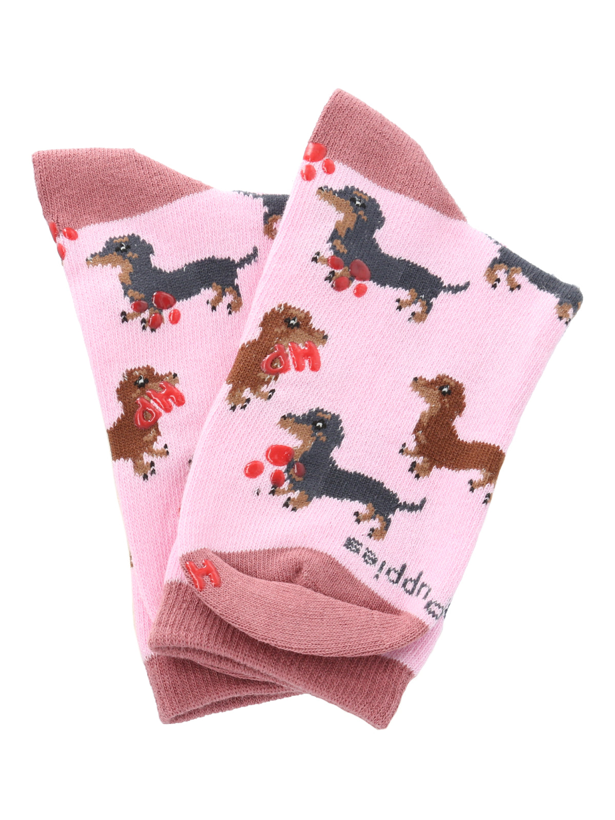 Calcetin Algodón Niña C Dachshund Rosado Hush Puppies
