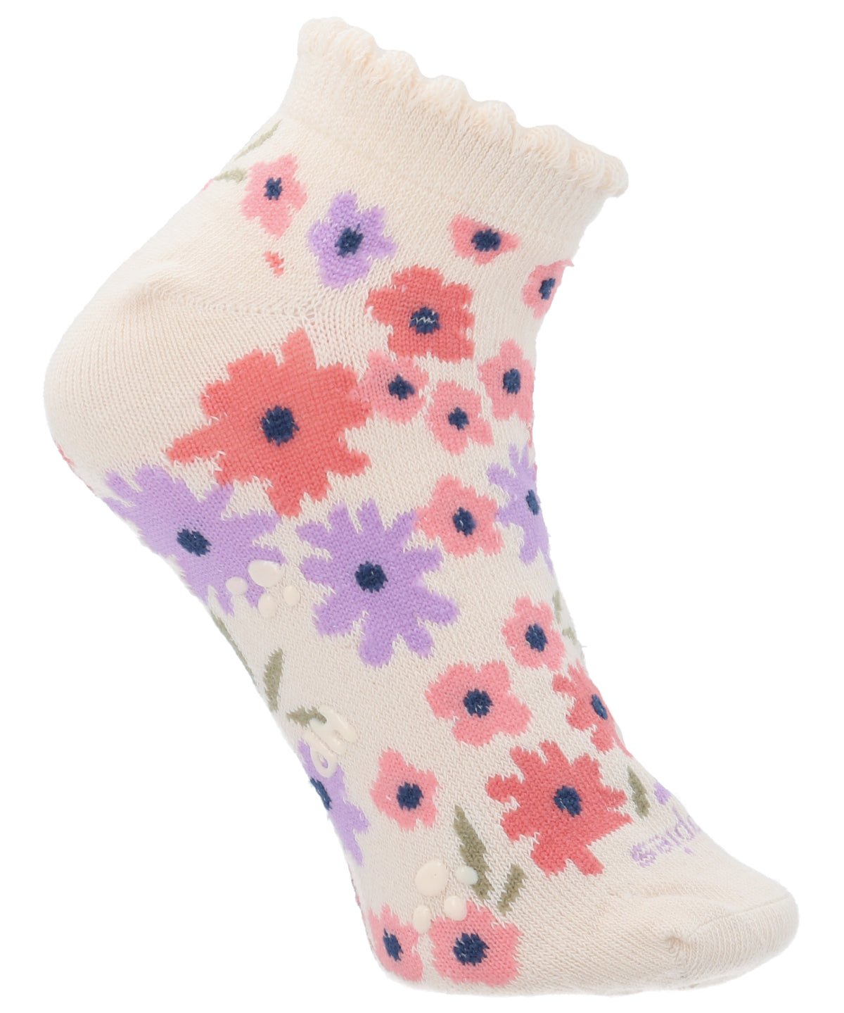 Calcetin Algodón Niña Ped St Flowers Rosado Hush Puppies