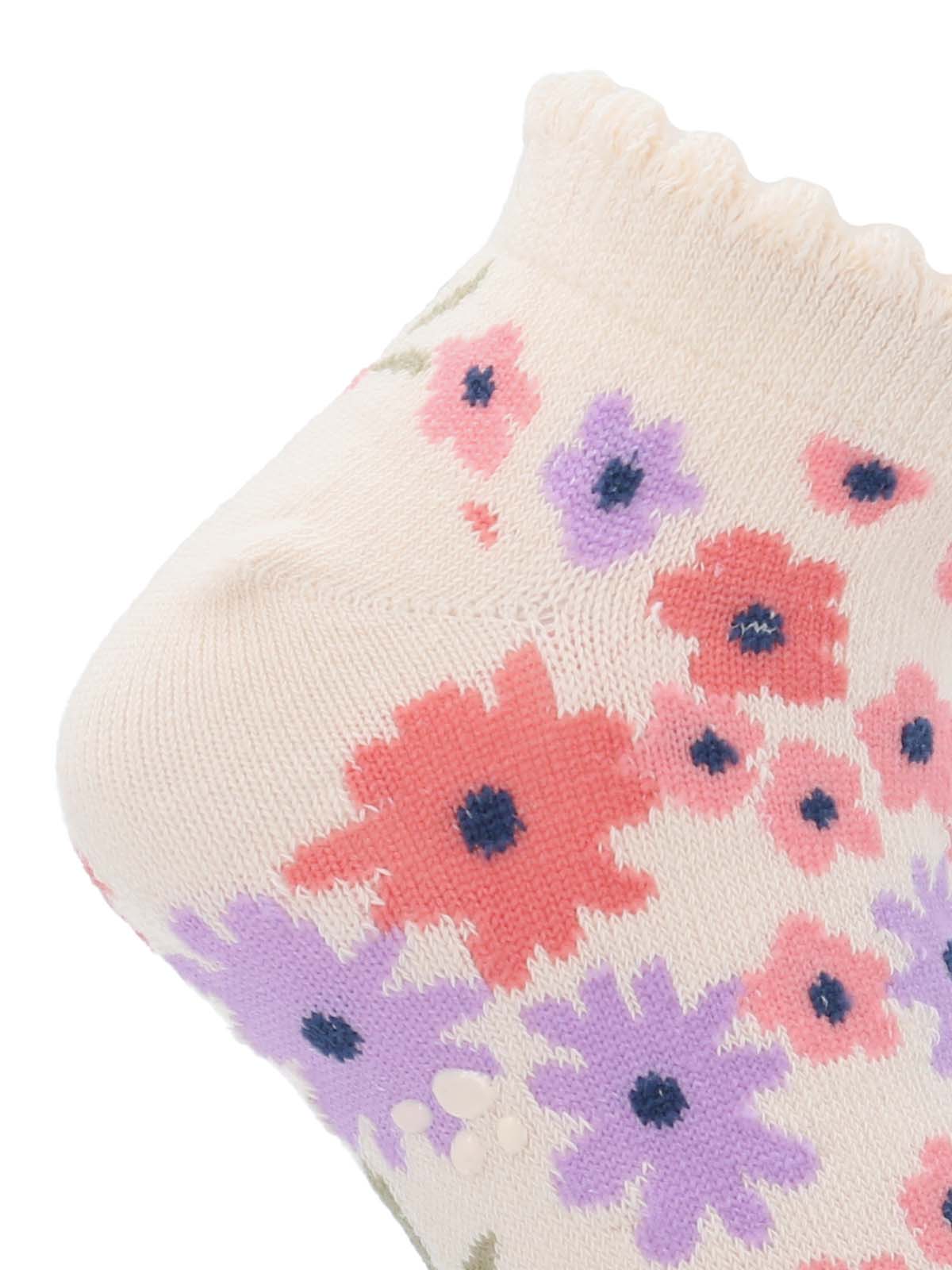 Calcetin Algodón Niña Ped St Flowers Rosado Hush Puppies