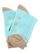 Calcetin Algodón Niña C Fun Giraffe Azul Hush Puppies